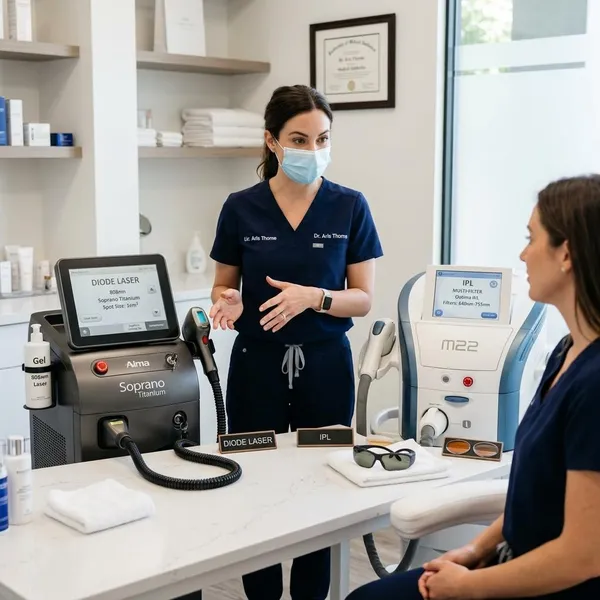 how do diode lasers compare to ipl for hair removal