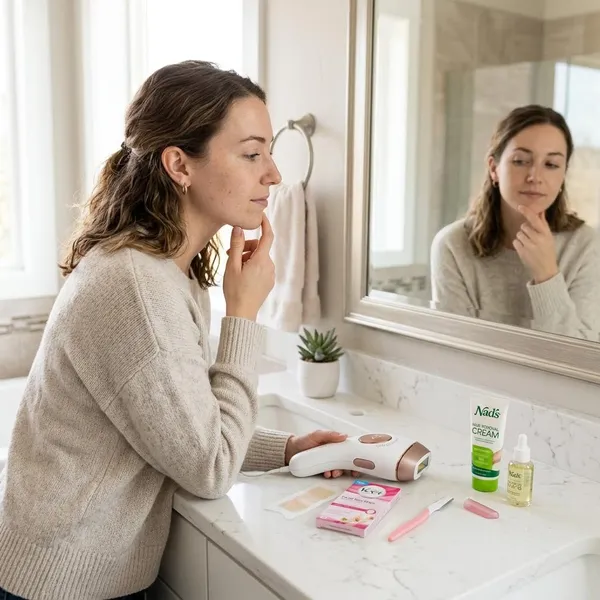 At-home products for facial hair removal